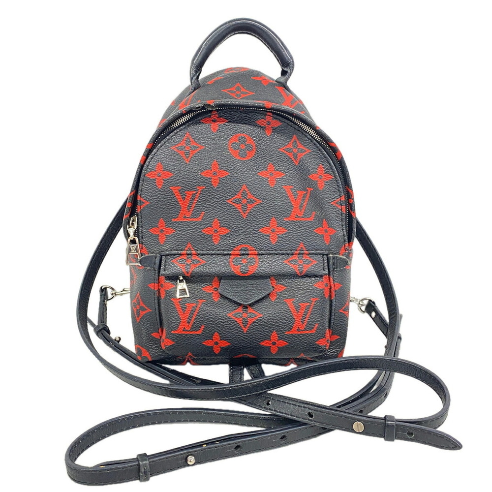 Louis Vuitton Monogram Infra Rouge Palm Springs Backpack MINI M41457 Black Re...